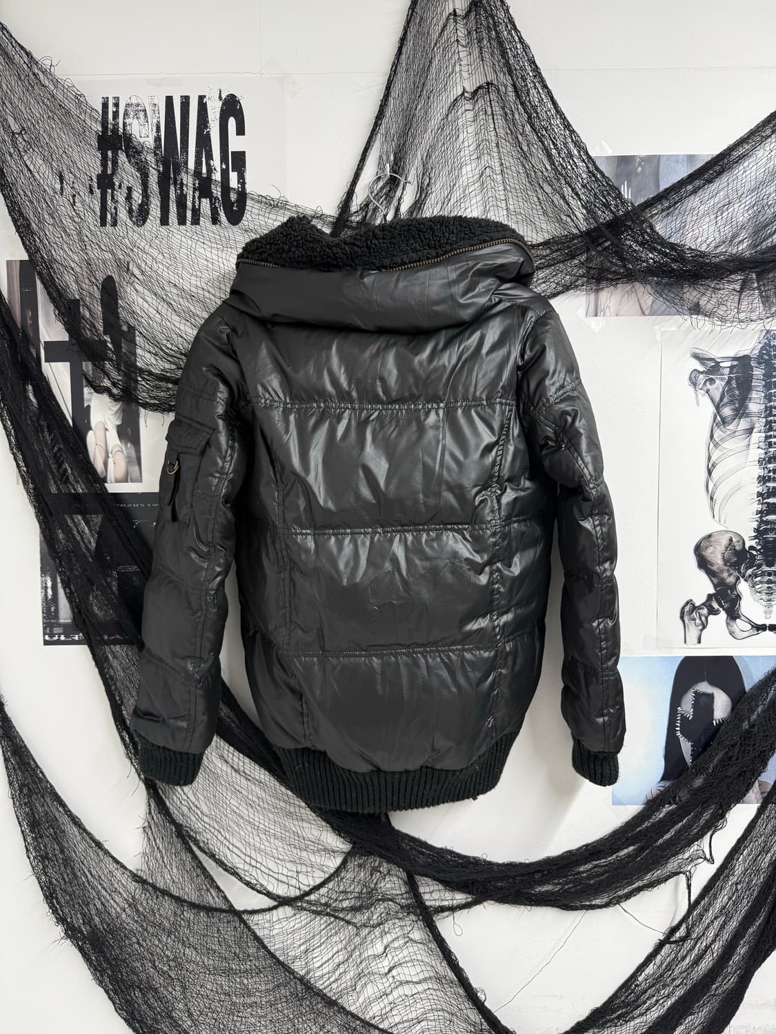 00s zipper detail fur jumper 상품이미지3