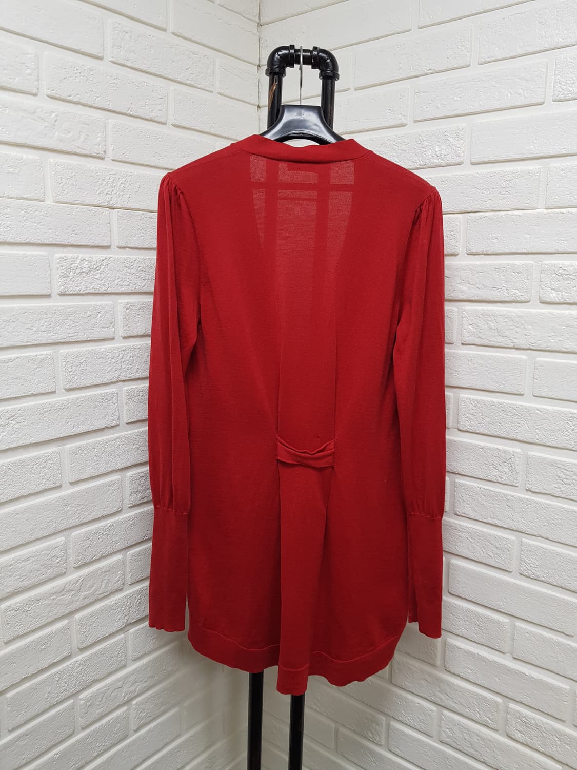 [L/66/정품] 브루넬로 쿠치넬리 레드 가디건 상품이미지8