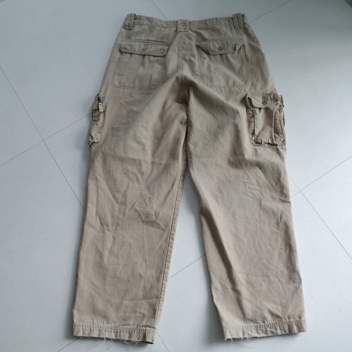 90s 팀버랜드 오리지널 카고 팬츠 베이지 와이드 36/32 세탁완료 상품이미지6