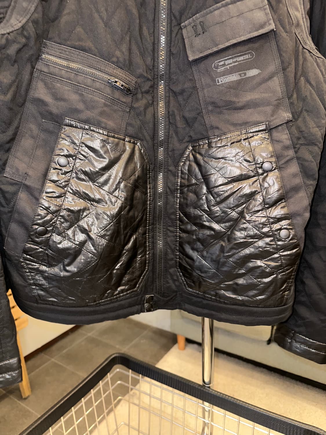 Diesel nylon/cotton multi quilted jacket 상품이미지8