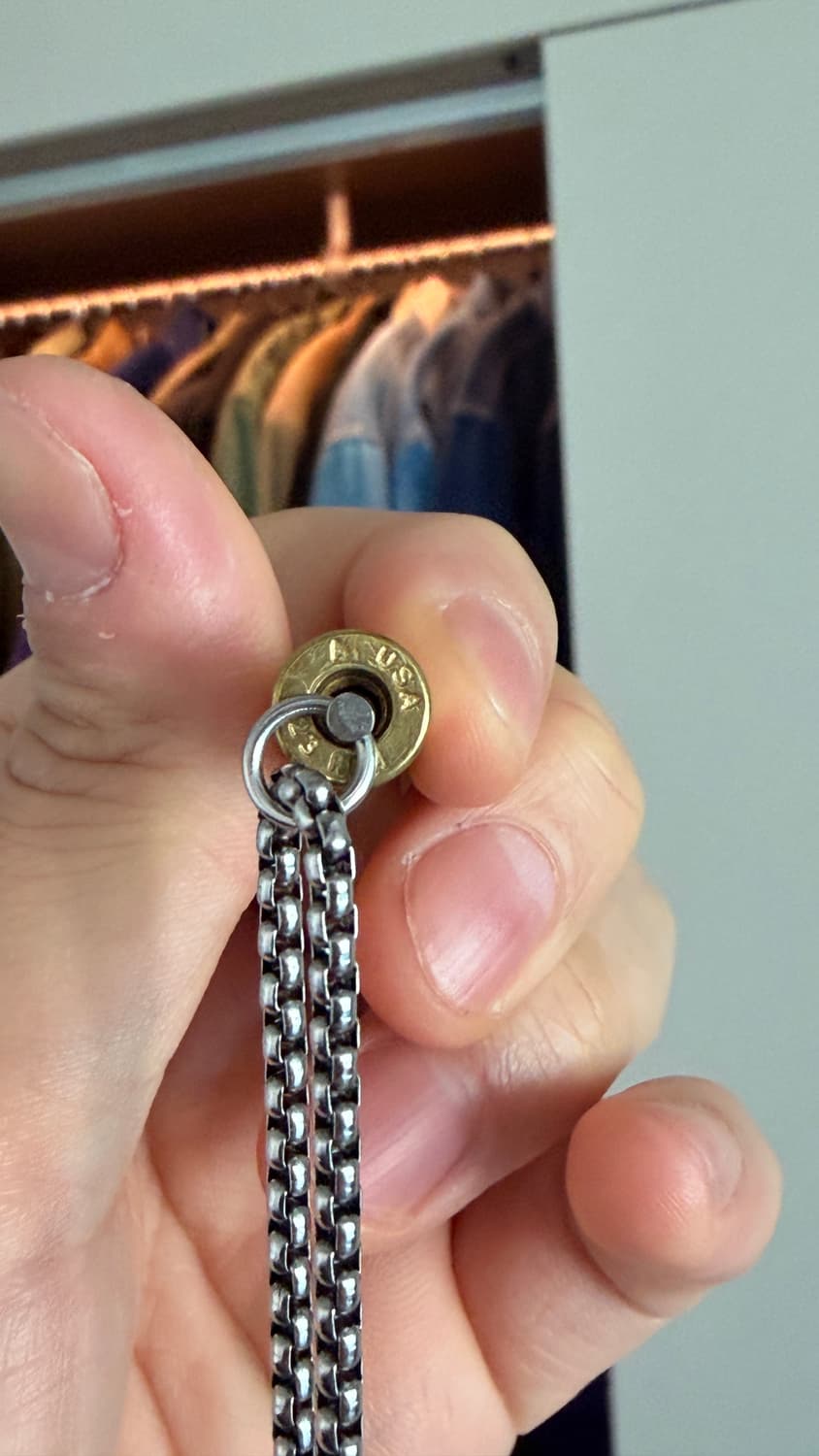 진짜 오리지날 총알목걸이 5.56mm 상품이미지2