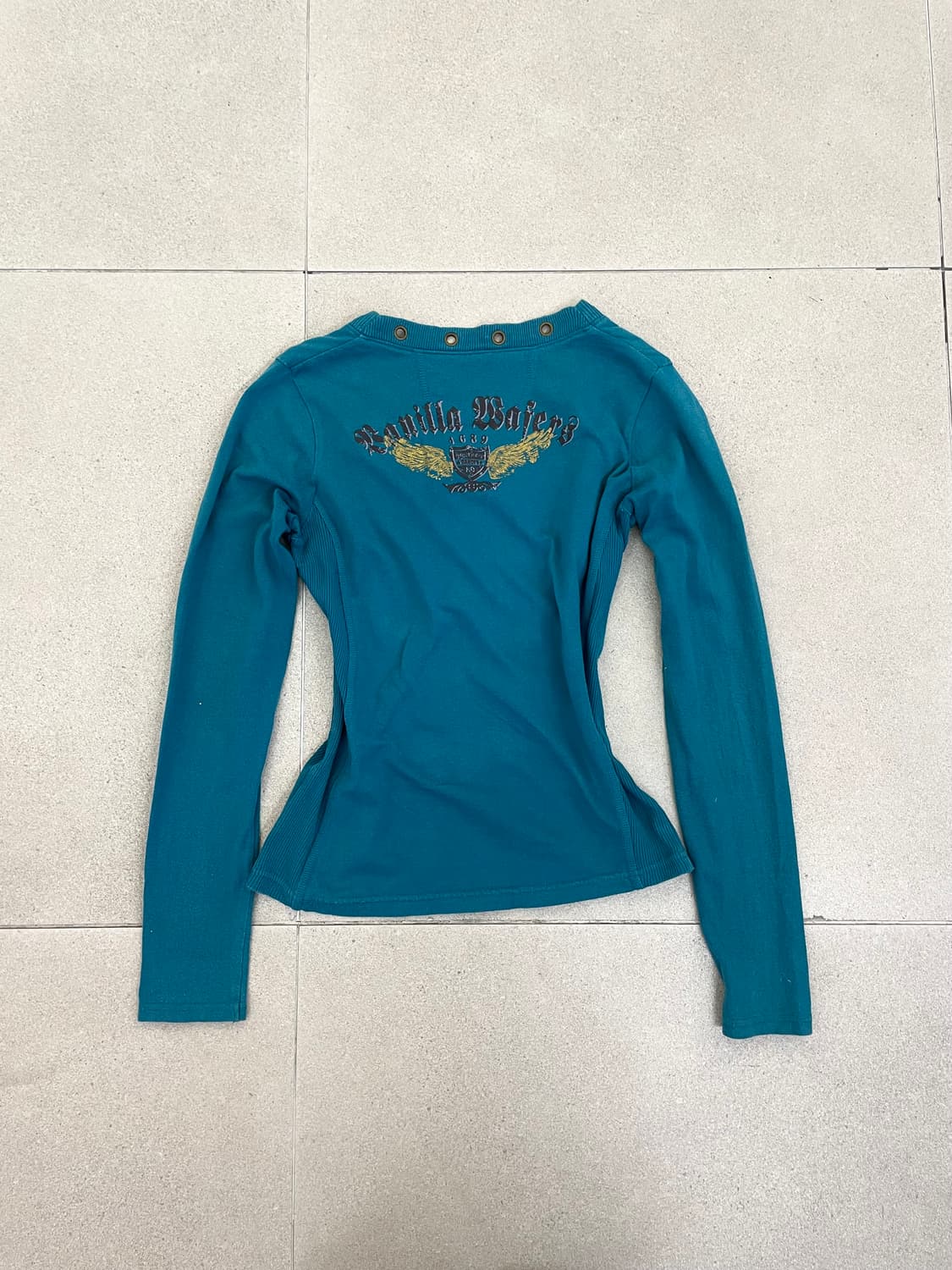 민트 브이넥 아일렛 롱슬리브 상품이미지4