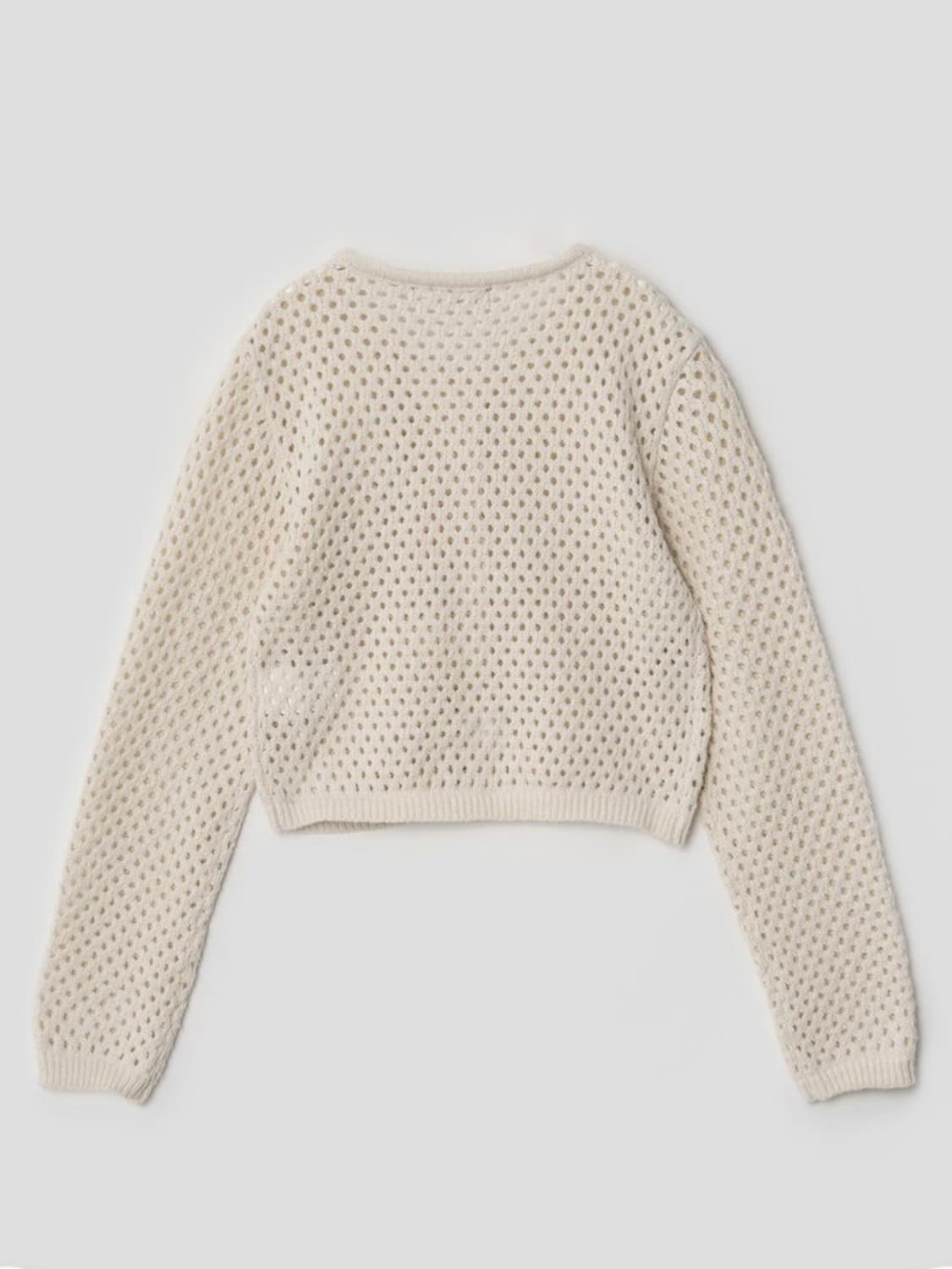 에잇세컨즈 | 아이보리 펀칭 카디건 크롭 가디건 M 상품이미지2