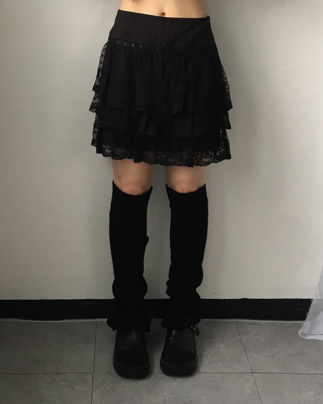 Lace layer mini skirt 상품이미지5