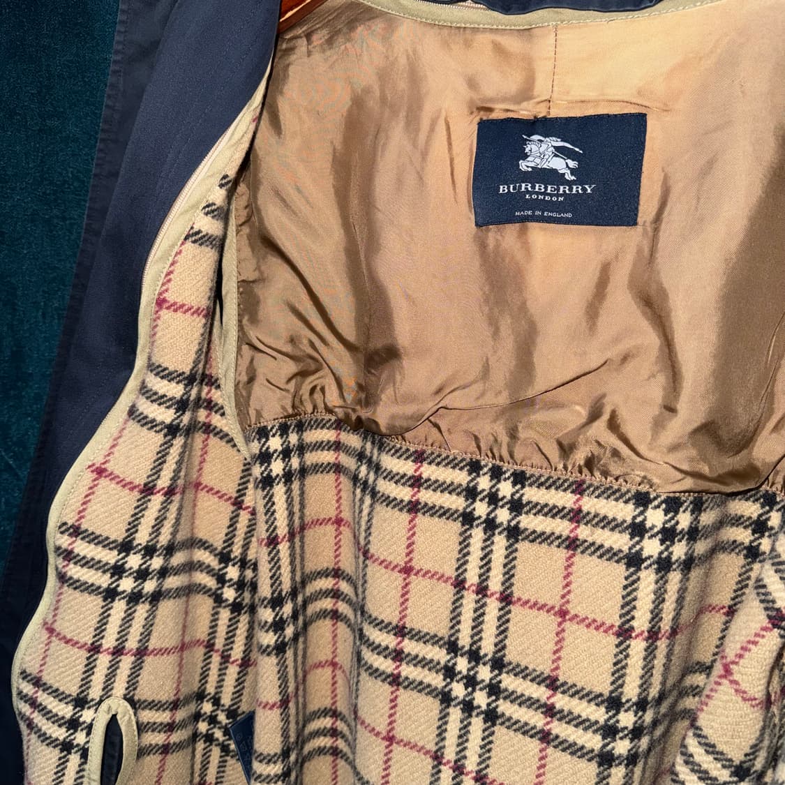 버버리 런던 네이비 트렌치 코트 made in ENGLAND (L)  상품이미지5