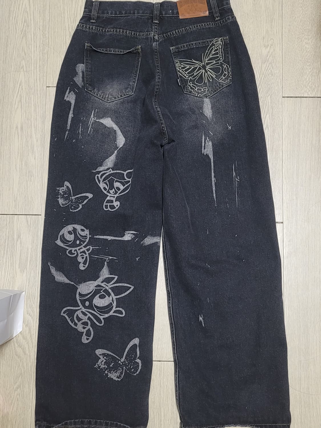 팬시클럽 파워퍼프걸 블랙 데님 팬츠 상품이미지3