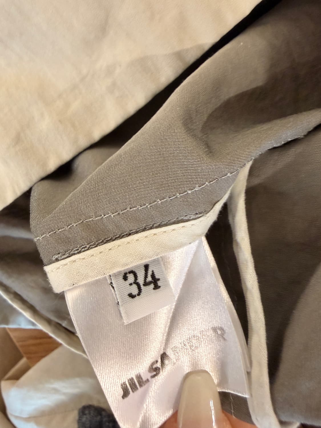 질샌더 라이트 그레이 집업 자켓 상품이미지6