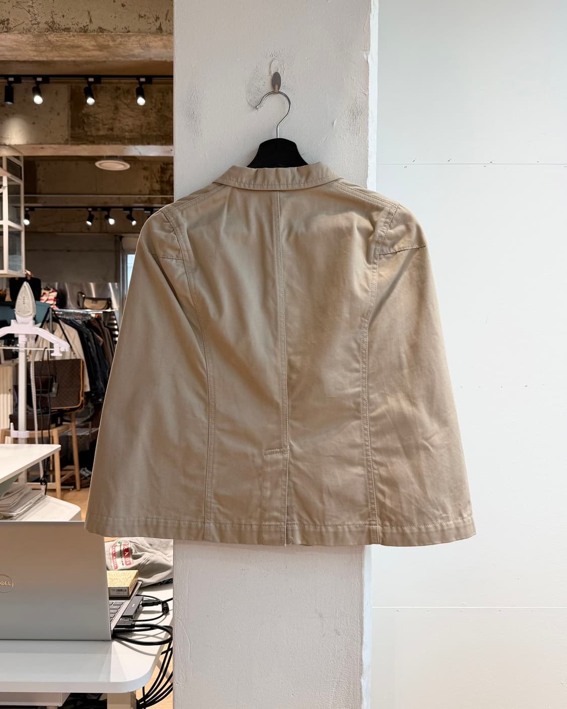 꼼데가르송 베이지 코튼 트윌 케이프  상품이미지7