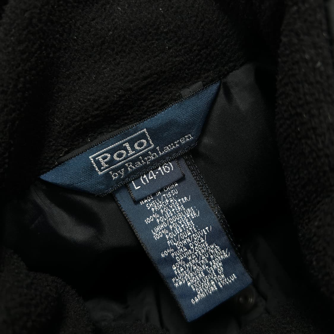 폴로 스몰포니 블랙 푸퍼 패딩(L(14-16)) 상품이미지2