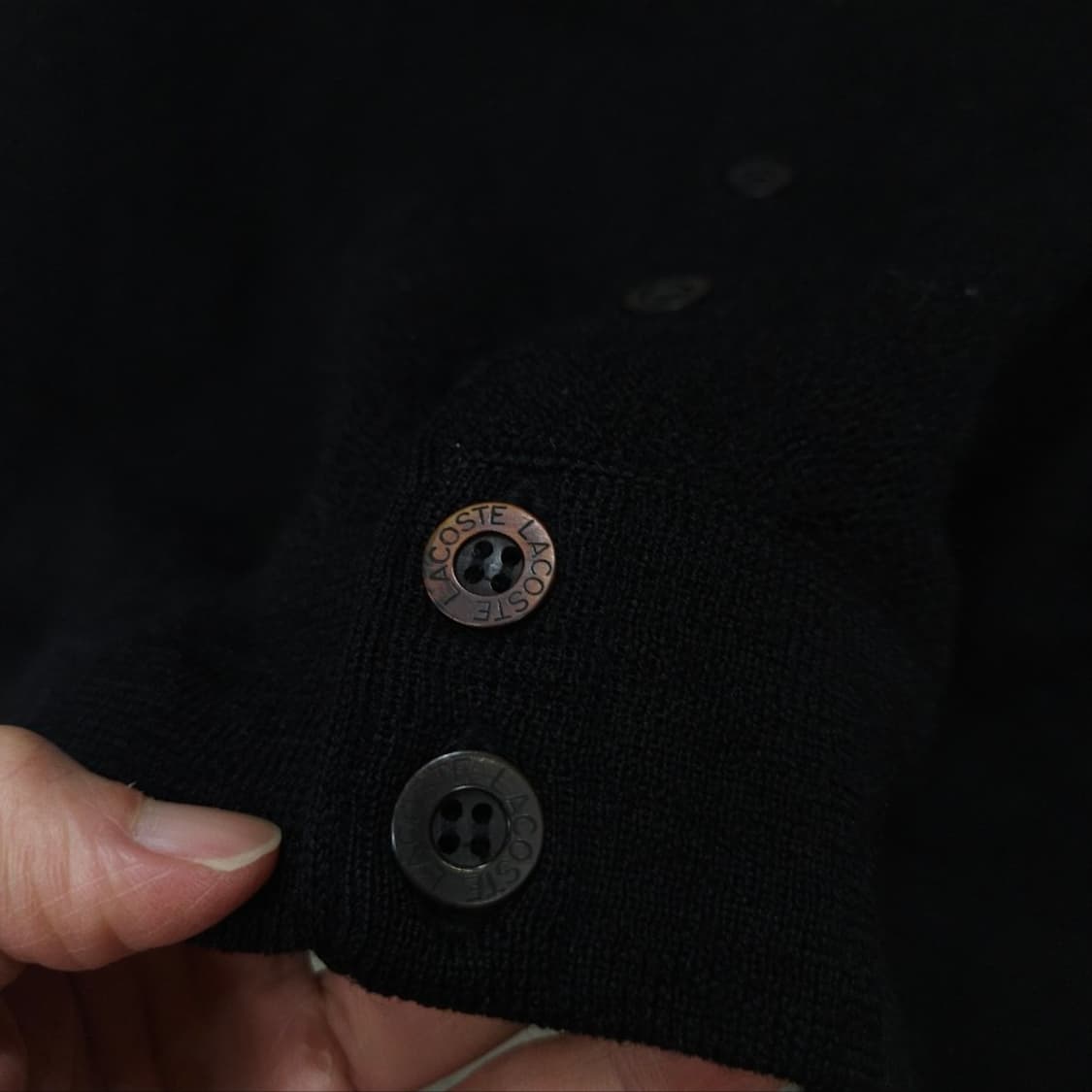 라코스테 울 가디건 100 블랙 상품이미지5