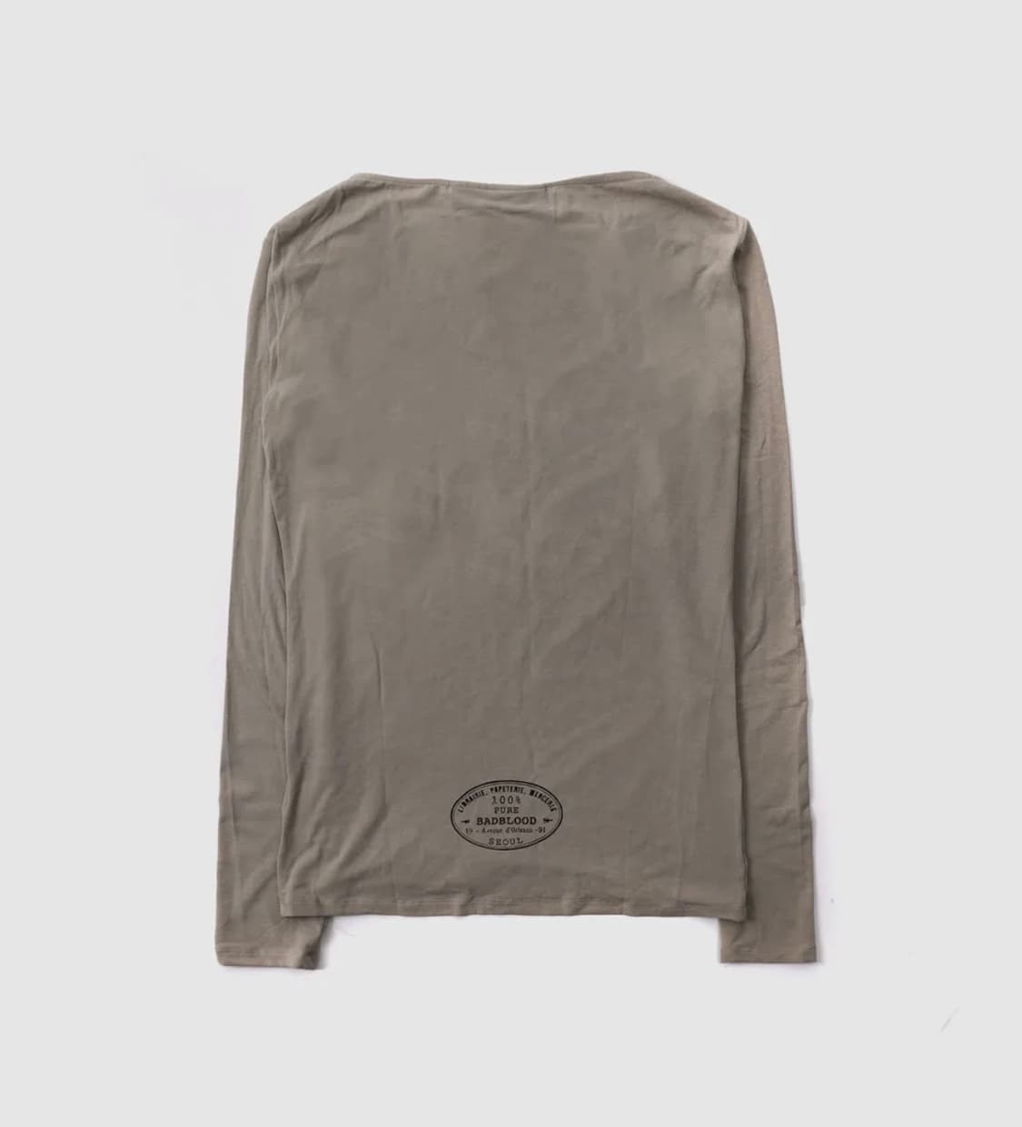 배드블러드 keep sleeping 보트넥 루즈핏 티 샌드 상품이미지2