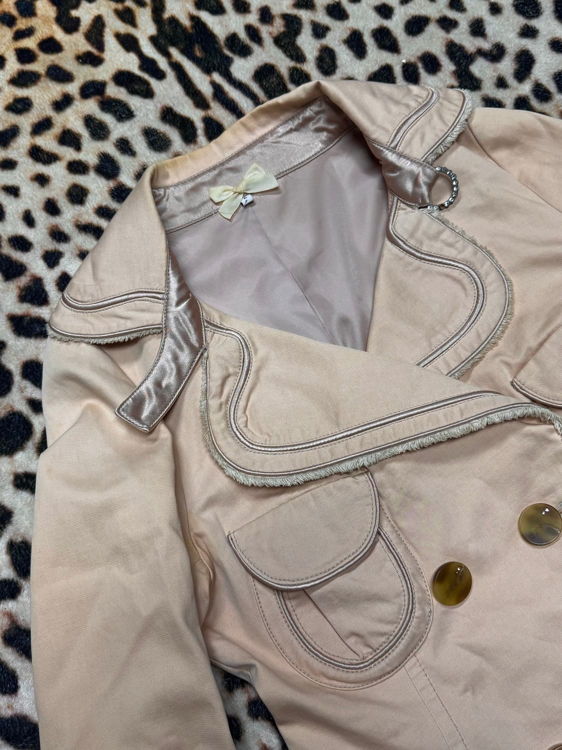 키쨩 갸루 큐빅버클 자켓 상품이미지4