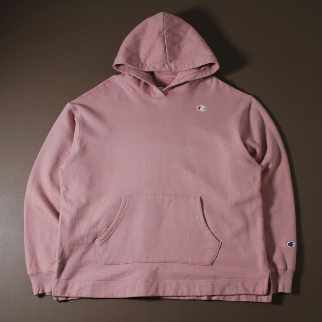 Champion 챔피온 핑크 기모 후드티 상품이미지1