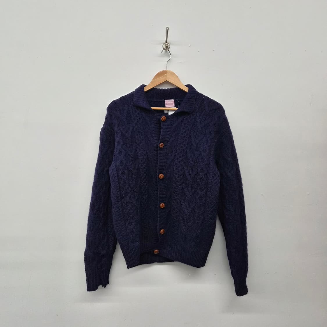 빔즈 네이비 케이블 니트 가디건 여성 L 상품이미지1