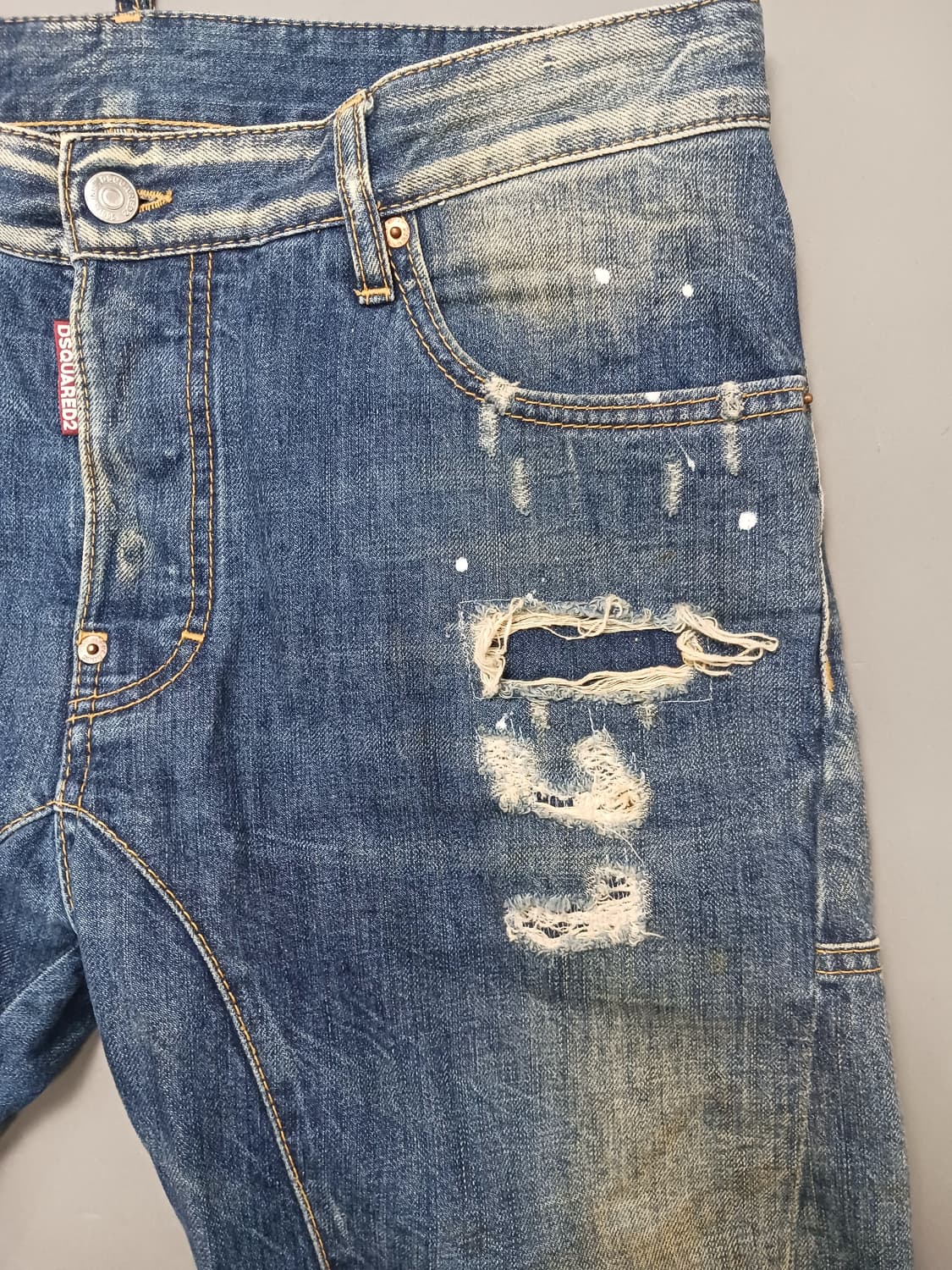 [32] 정품 디스퀘어드2 루키포켓 크러쉬 바이커진 청바지 상품이미지5