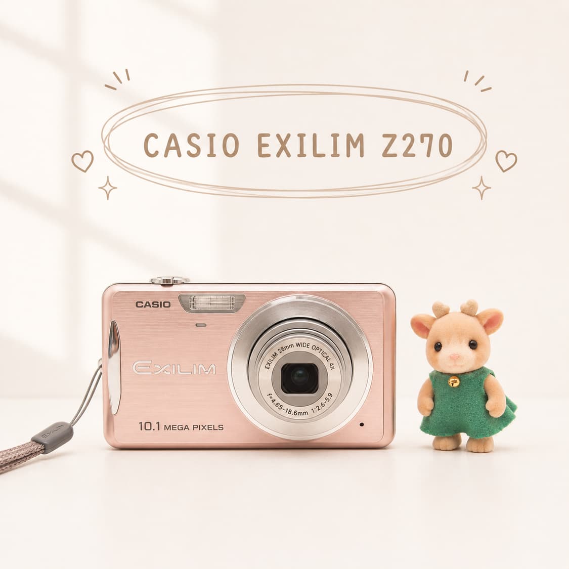 미품 메이크업🧚‍♀️카시오 EXILIM Z270 로즈골드 🍑 상품이미지1