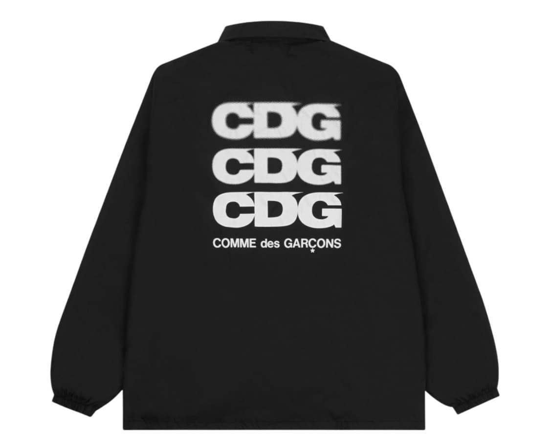 CDG 꼼데가르송 로고 코치 자켓 블랙 L 상품이미지1