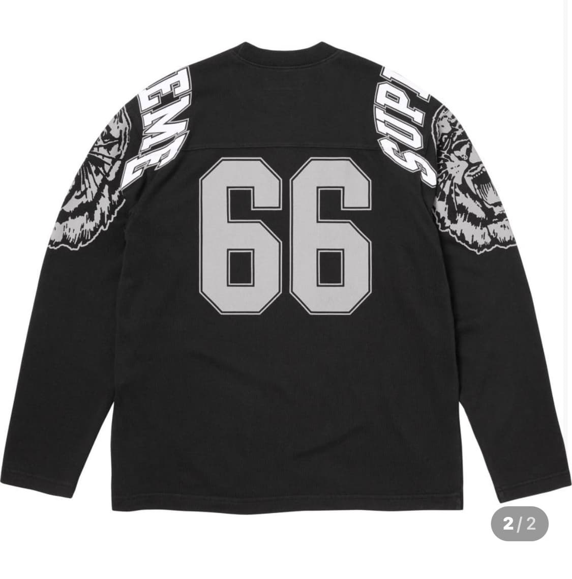 슈프림 마스코트 롱슬리브 풋볼 탑 블랙 -25fw 상품이미지2