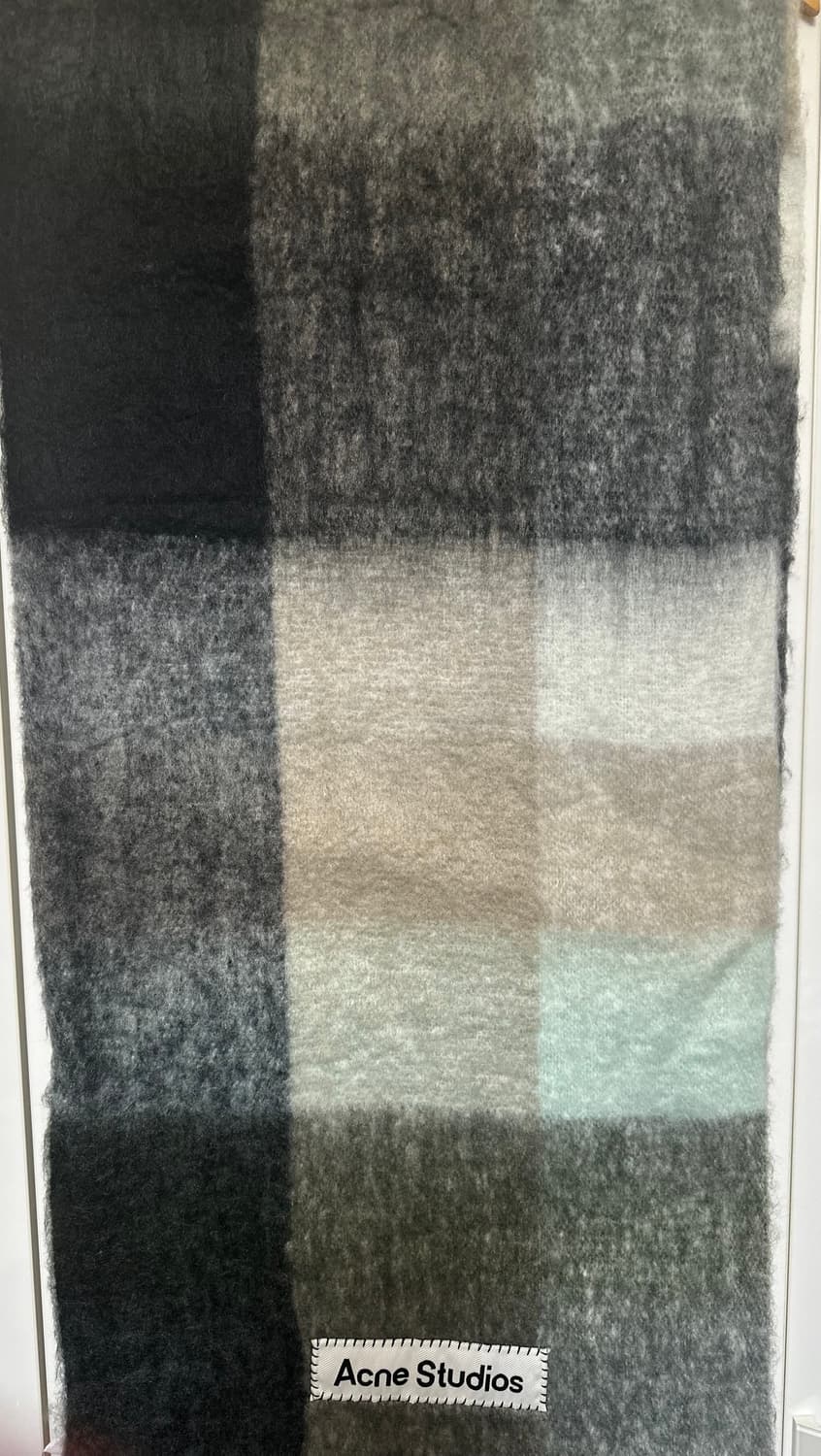 샤넬 블랙 로고 머플러 캐시미어목도리남여공용 상품이미지4