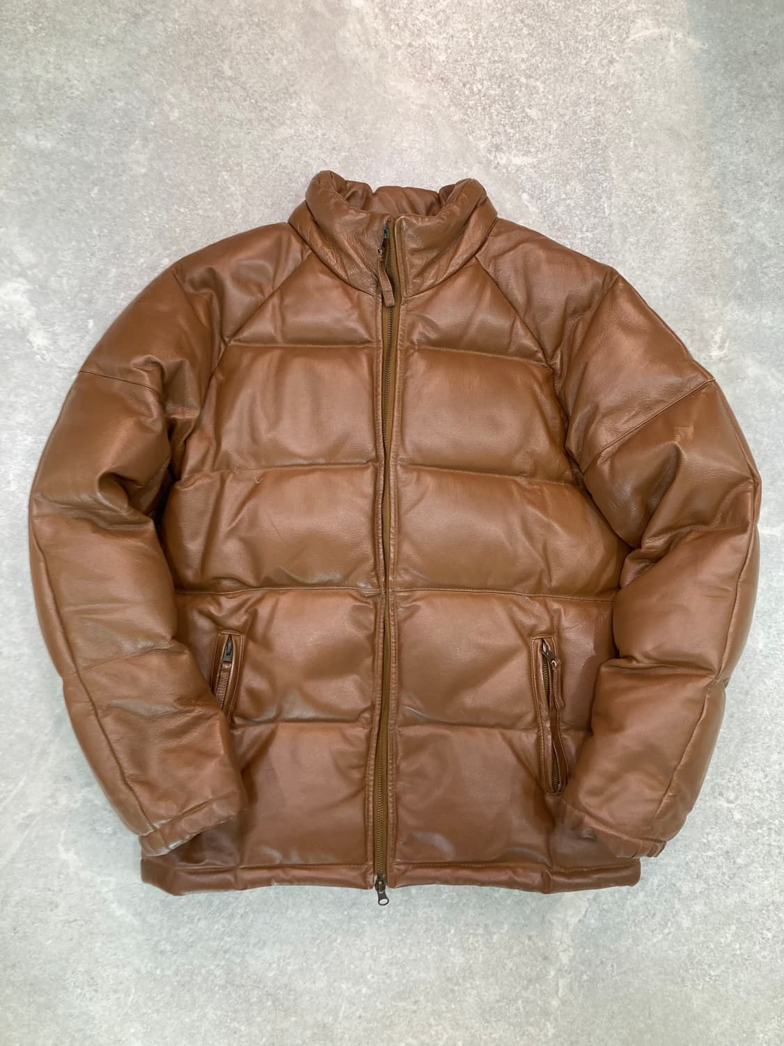 (M) 리얼레더 다운패딩 상품이미지1