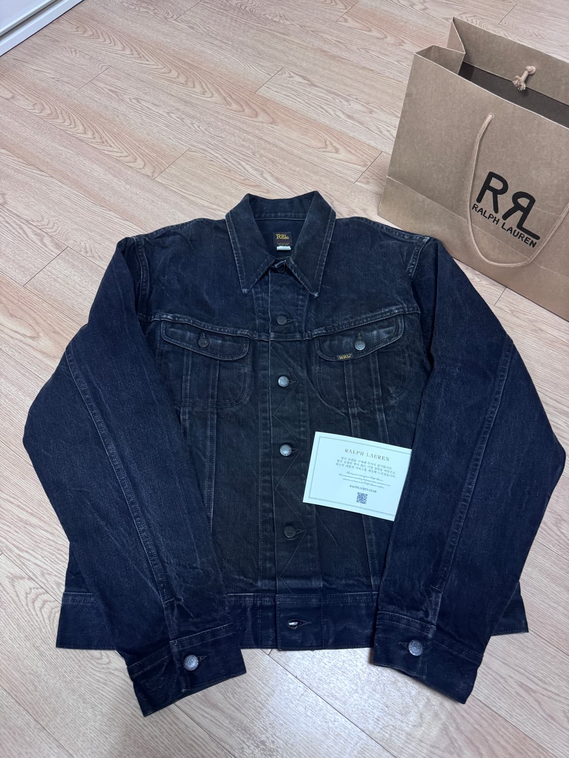 RRL 더블알엘 Lot.271 블랙 트러커 자켓 L 멕시코산 상품이미지1