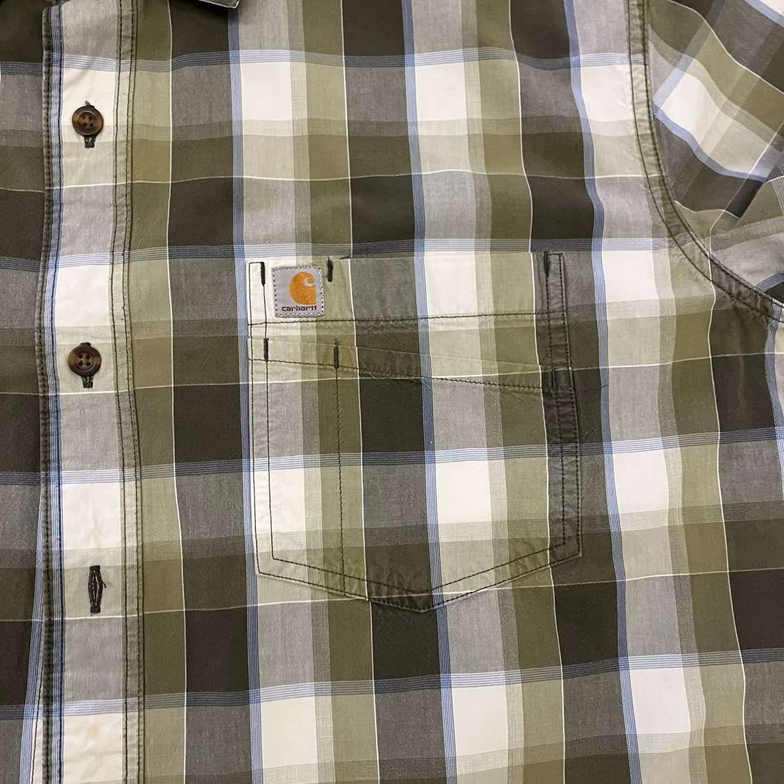 N291 칼하트 체크 반팔셔츠 상품이미지2