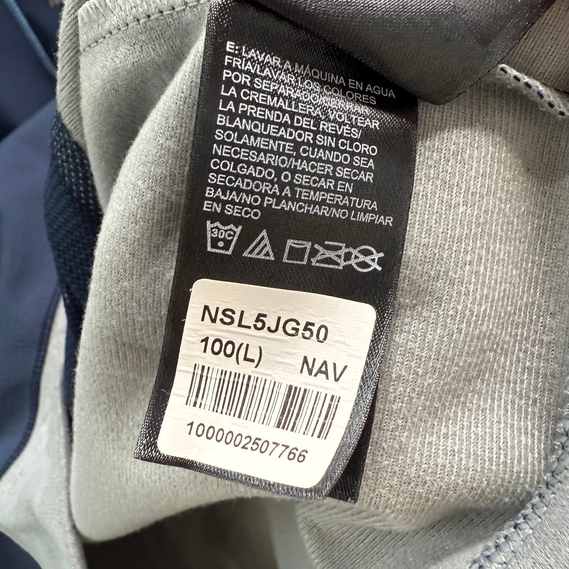 [M] 노스페이스 네이비 배색 후드집업 상품이미지7