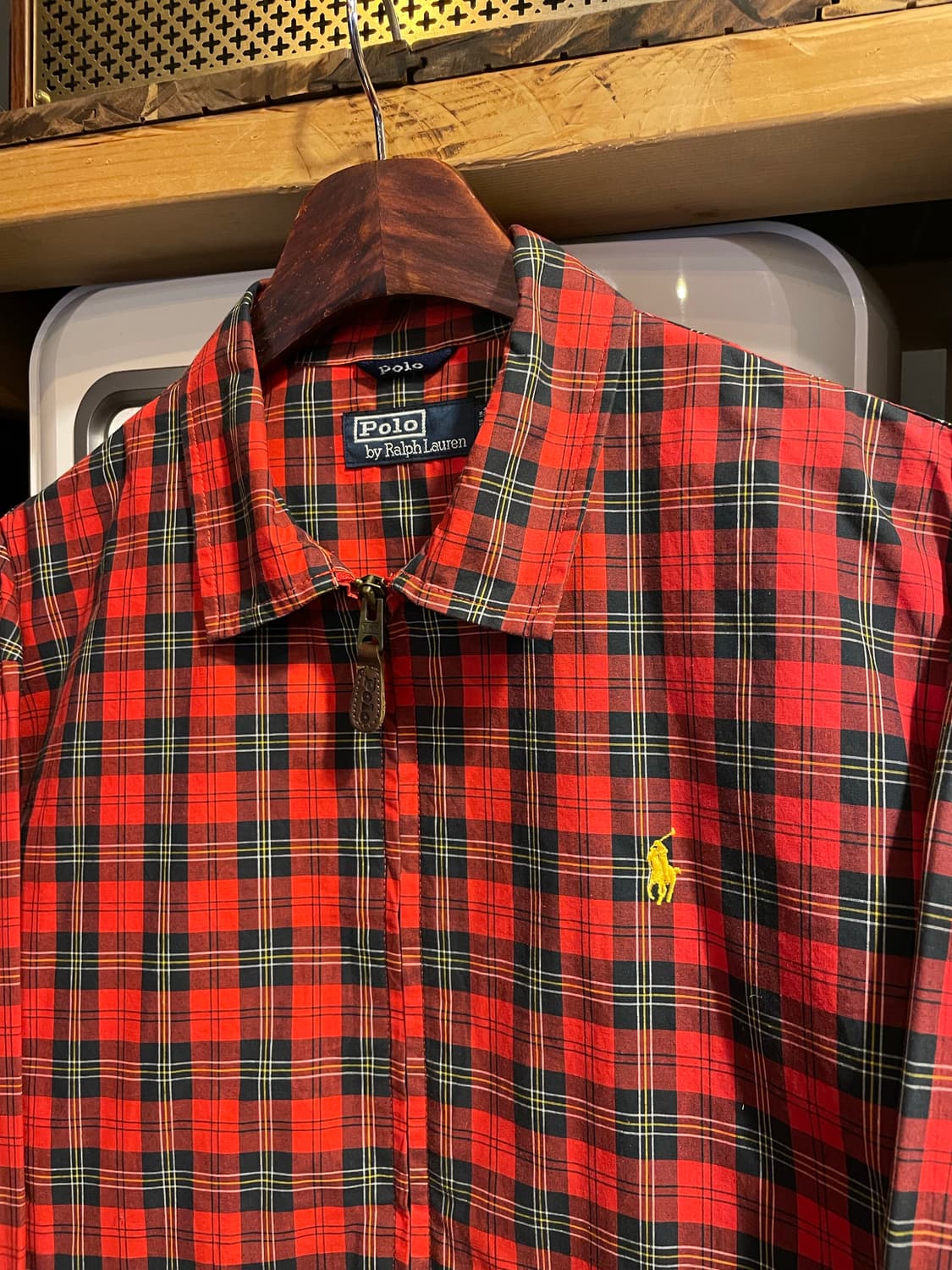 폴로 체크집업 자켓 상품이미지3