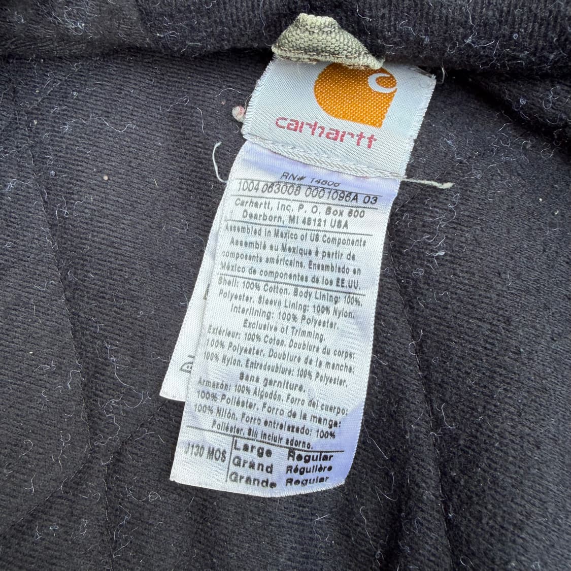 OG 빈티지 칼하트 J130 MOS 액티브 자켓 상품이미지10