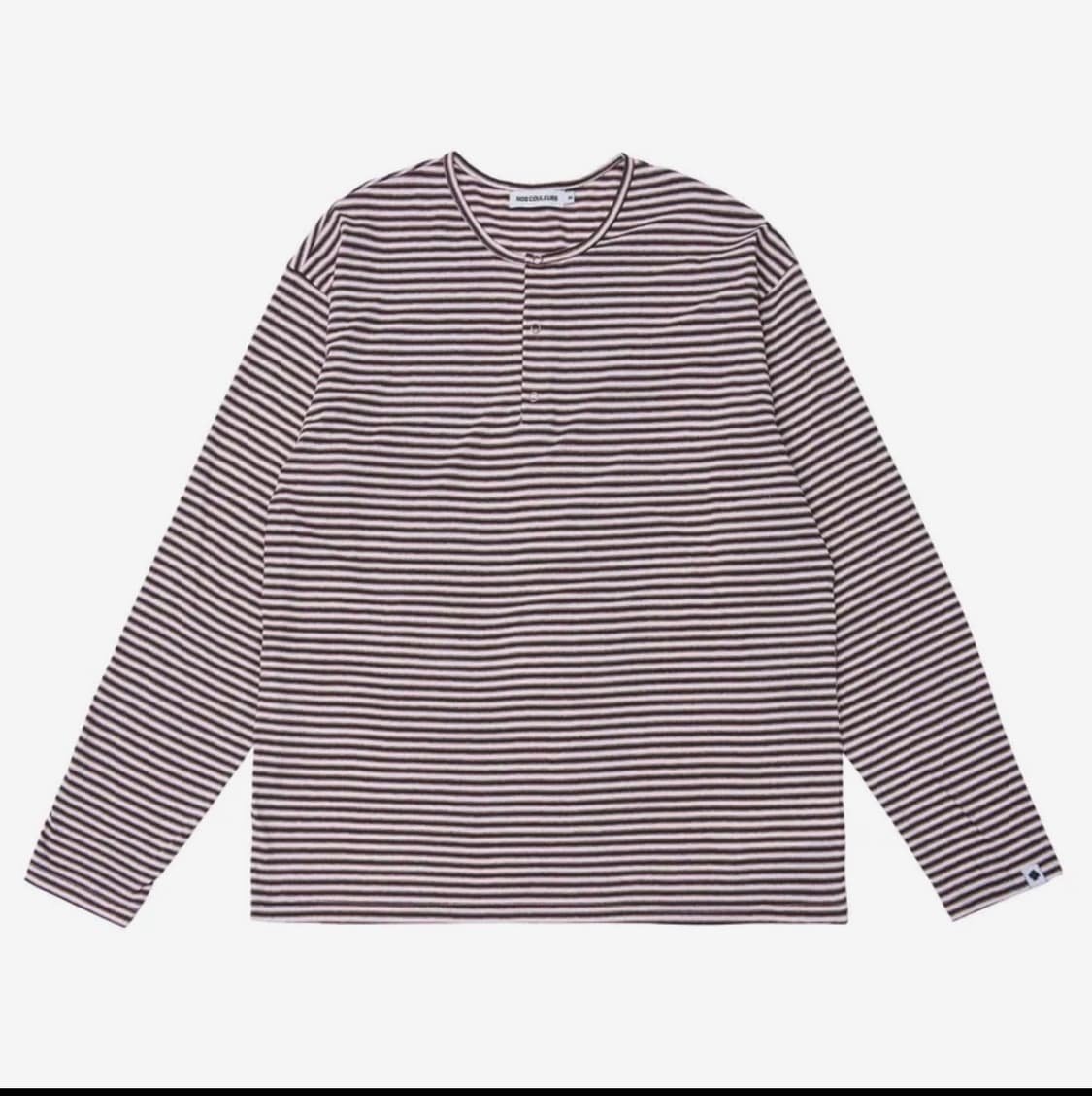 구매) 노쿨러스 헨리넥 롱슬리브 카키 상품이미지1