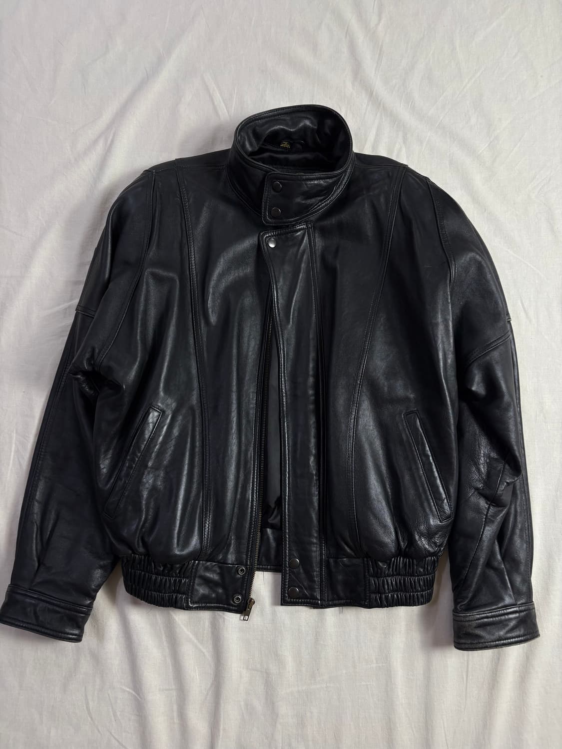 Vintage Genuine Leather 빈티지 천연가죽 자켓 M 상품이미지1
