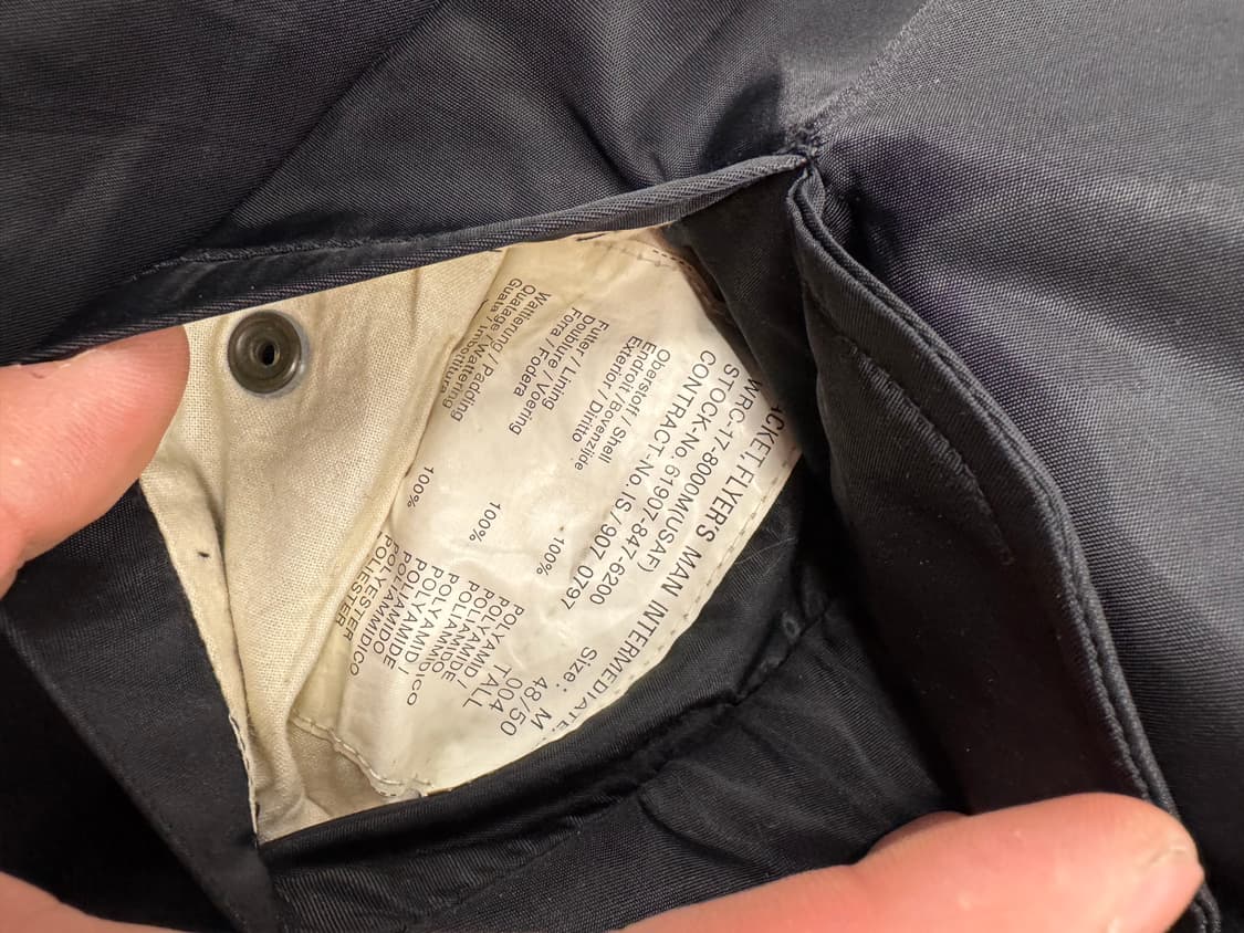 M)USA BUSTER 빈티지 블랙 MA-1 항공점퍼 상품이미지4