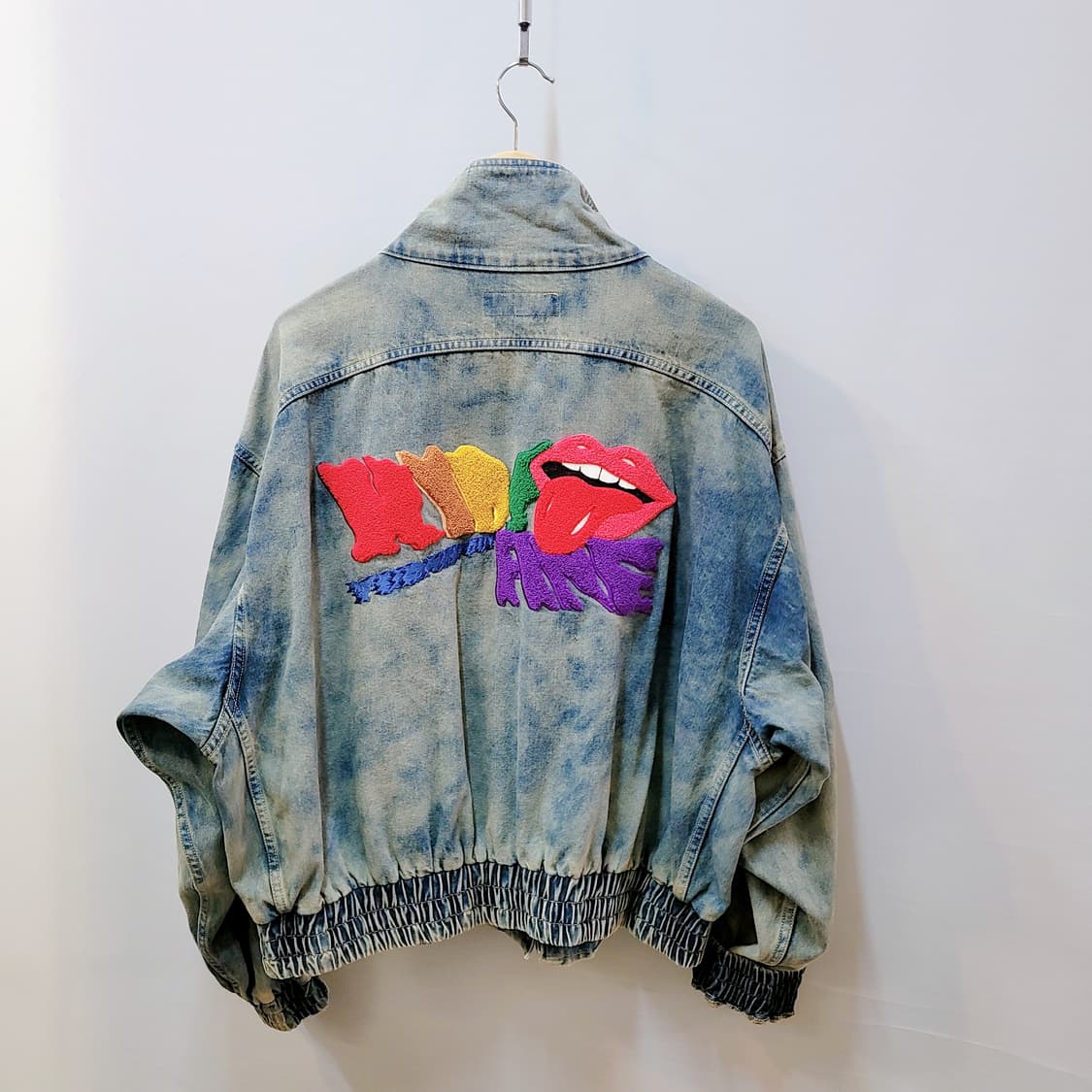 M) 워싱 프린팅 빈티지 데님자켓 상품이미지7