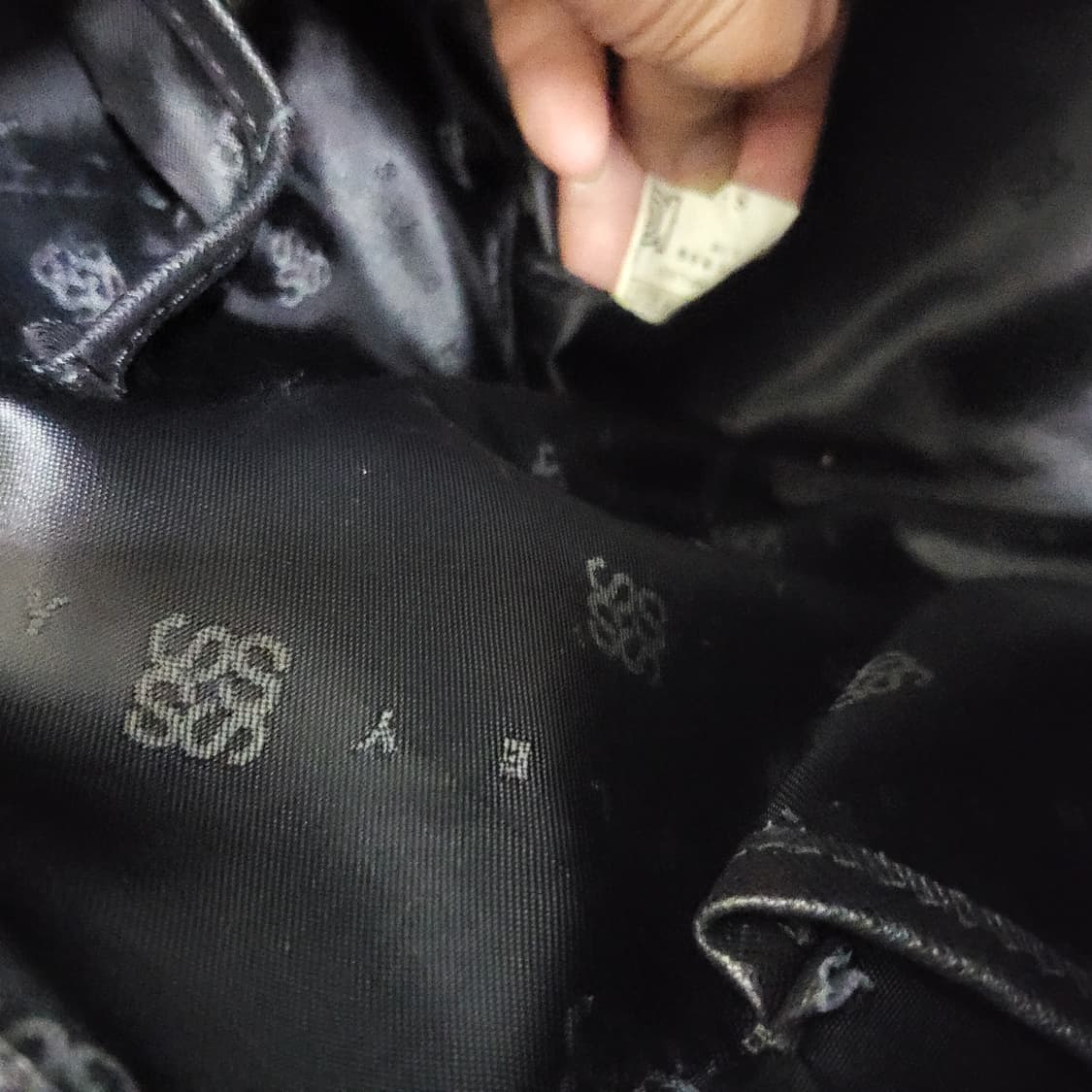 시슬리 금장 레인보우 숄더백 쇼퍼백 빅 크로스백 블랙 상품이미지4