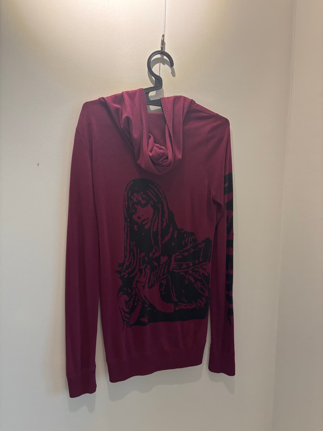 히스테릭글래머 버건디 후드집업 상품이미지3