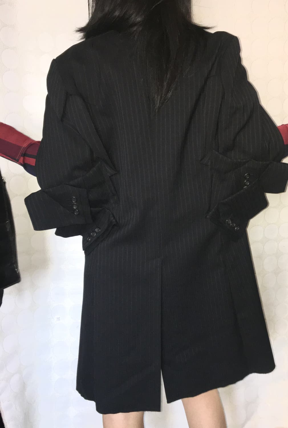 comme des garçons 스트라이프 자켓 케이프 상품이미지2