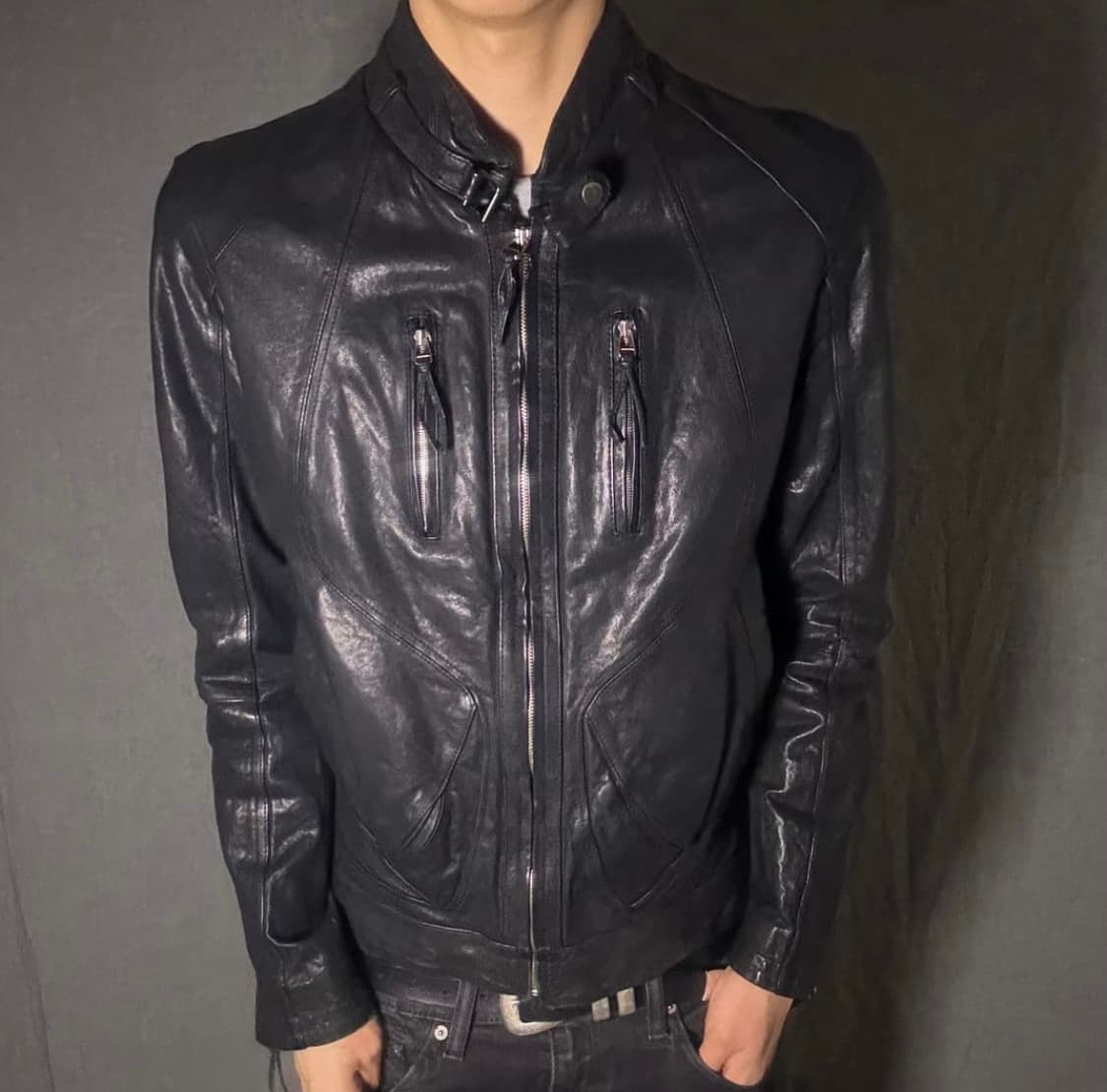 빈티지 레더 자켓 상품이미지2