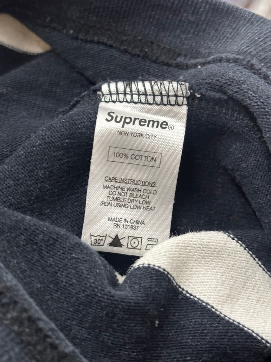 [L] 슈프림 완장 럭비티 상태 S급 상품이미지4