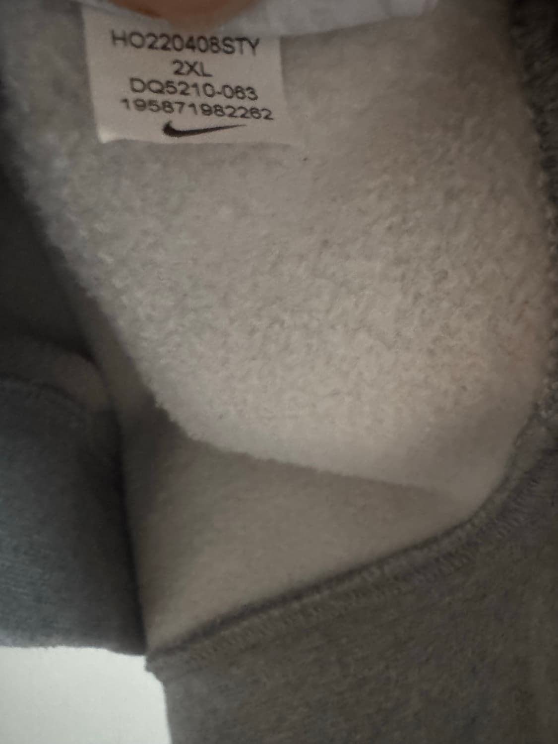 나이키NRG 솔로스우시 반집업 그레이 2XL 상품이미지3