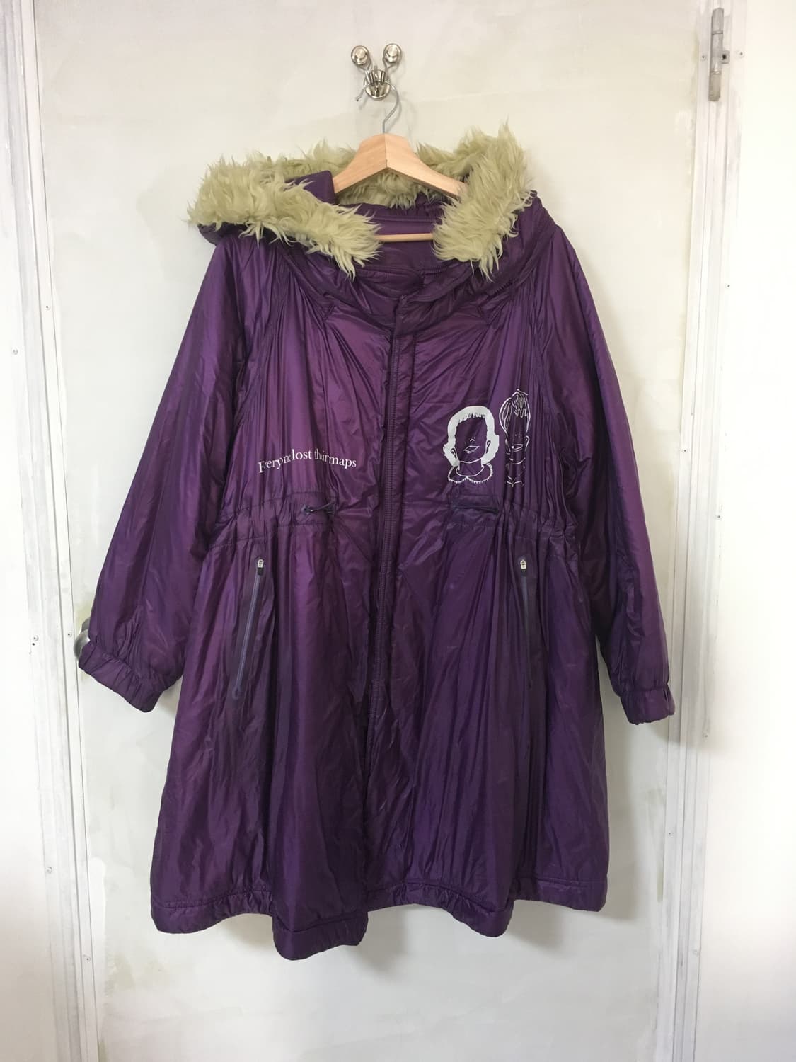 언더커버 17FW 휴먼 컨트롤 시스템 빅 보라 다운 모즈코트 상품이미지3