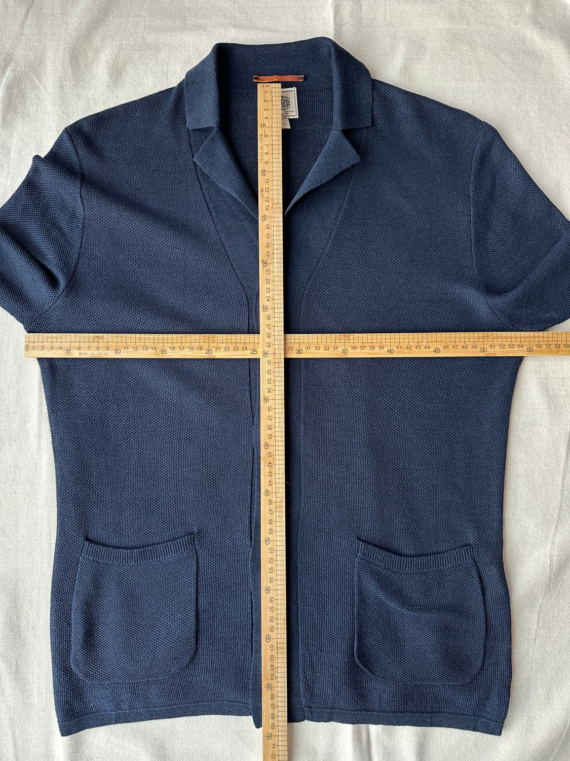 제이프레스 네이비 숄카라 니트 가디건 L  상품이미지9