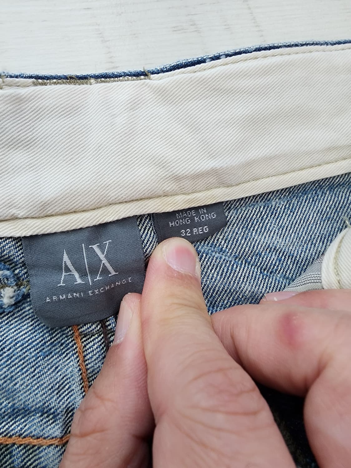 ARMANI 알마니 워싱 데님 팬츠 32사이즈 청바지 아르마니 익스체인지 상품이미지5