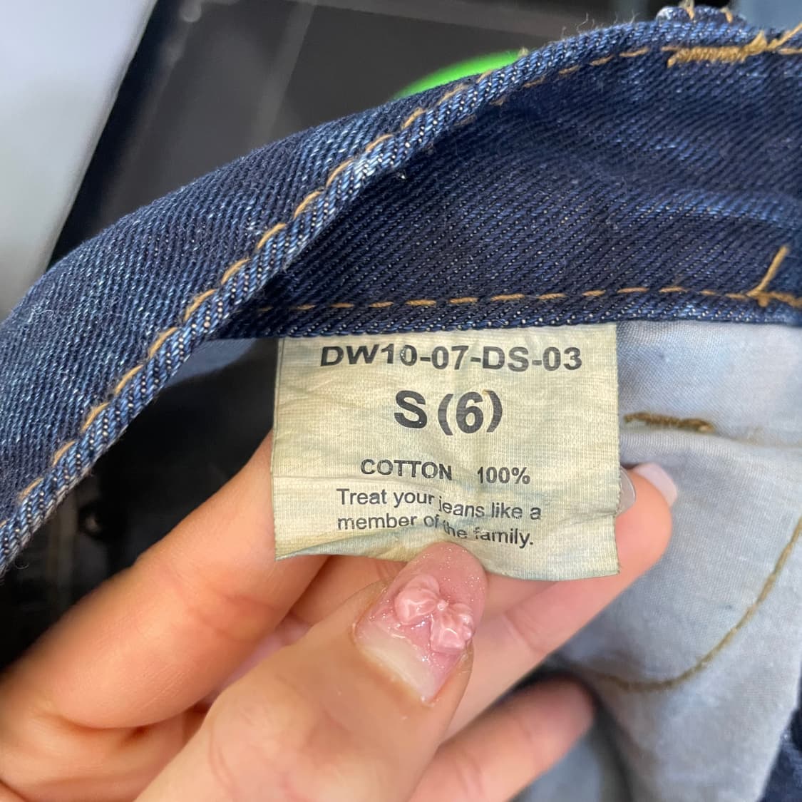 (29) 빈티지 y2k 샌드워싱 진청 데님 미니스커트 상품이미지4