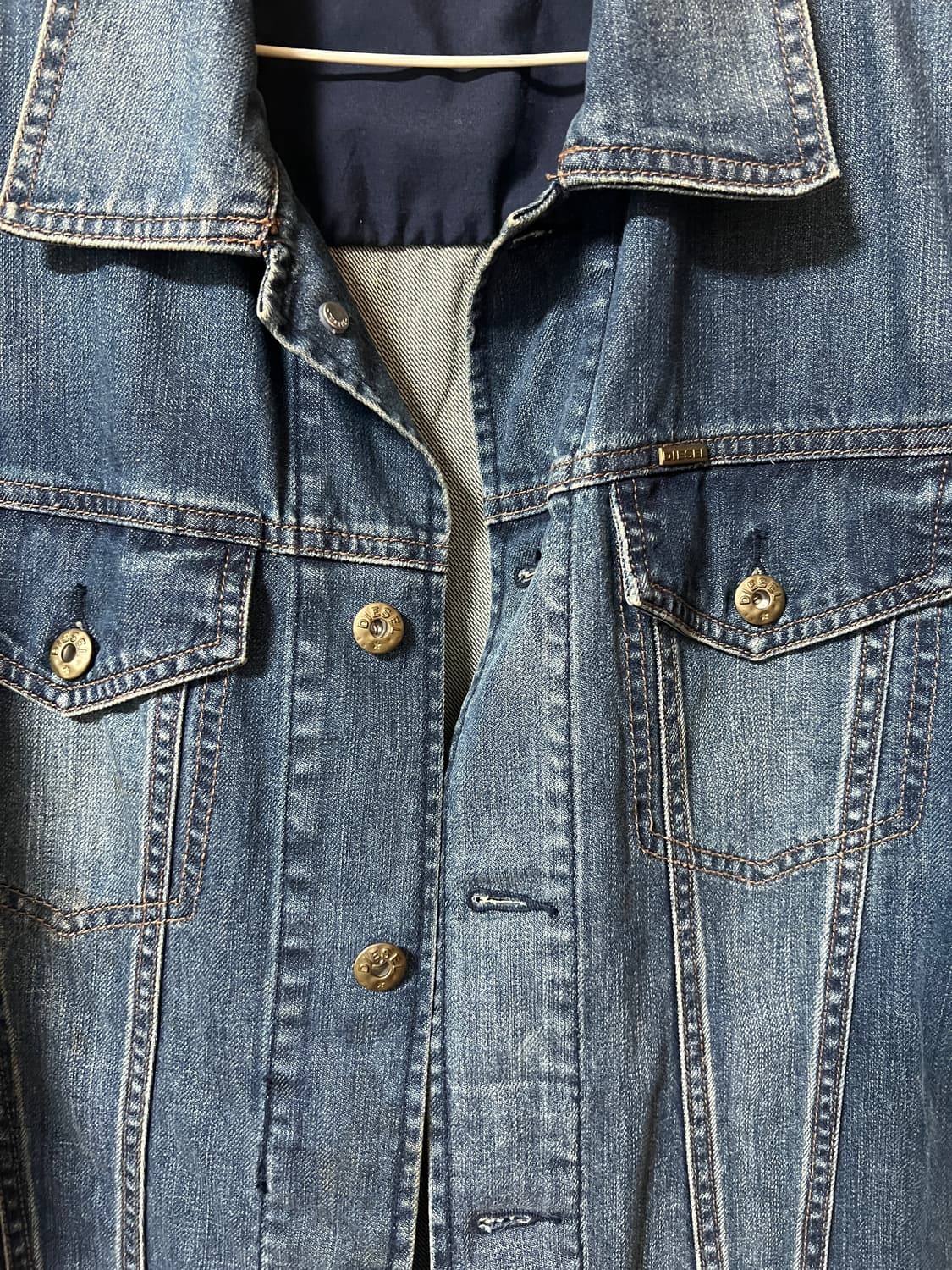 디젤 청 데님자켓 남성 정품  상품이미지3