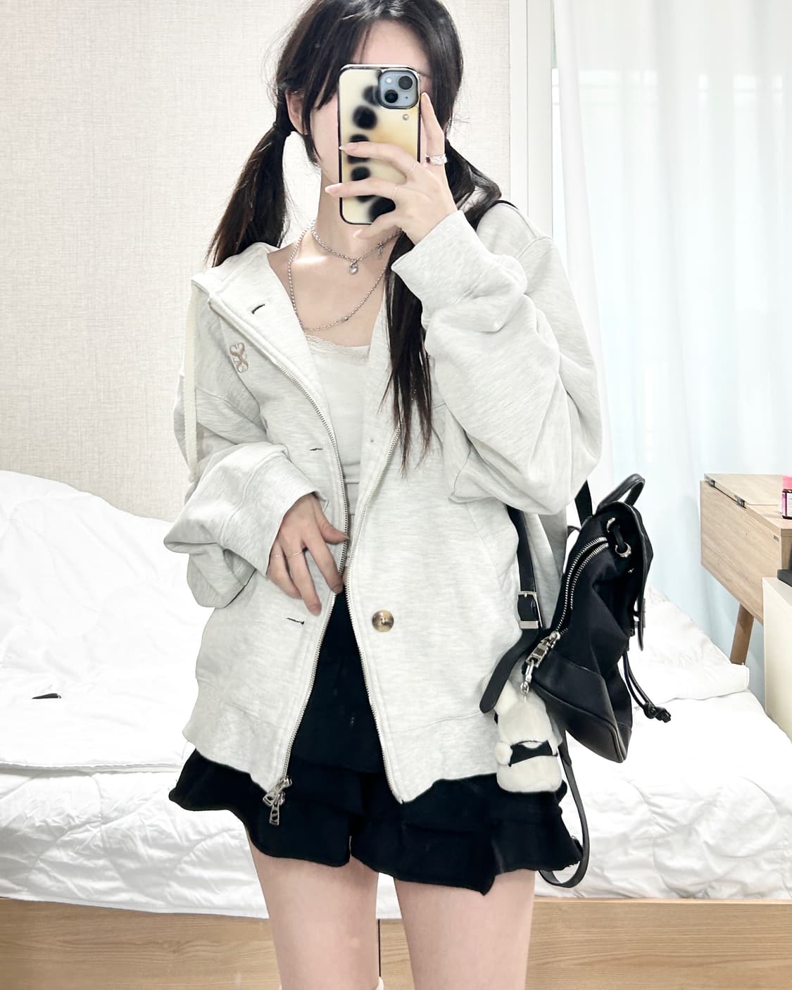 세터 테오 오트밀 투웨이 후드집업 상품이미지2