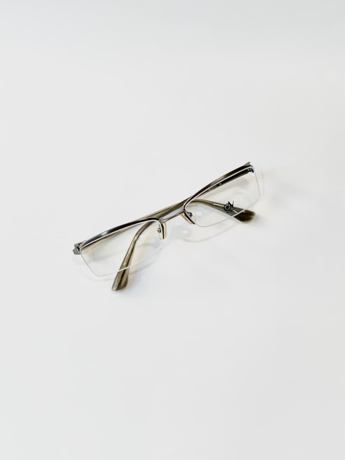 [픽키-643] 하프림 메탈 안경 클래식 브라운  상품이미지1