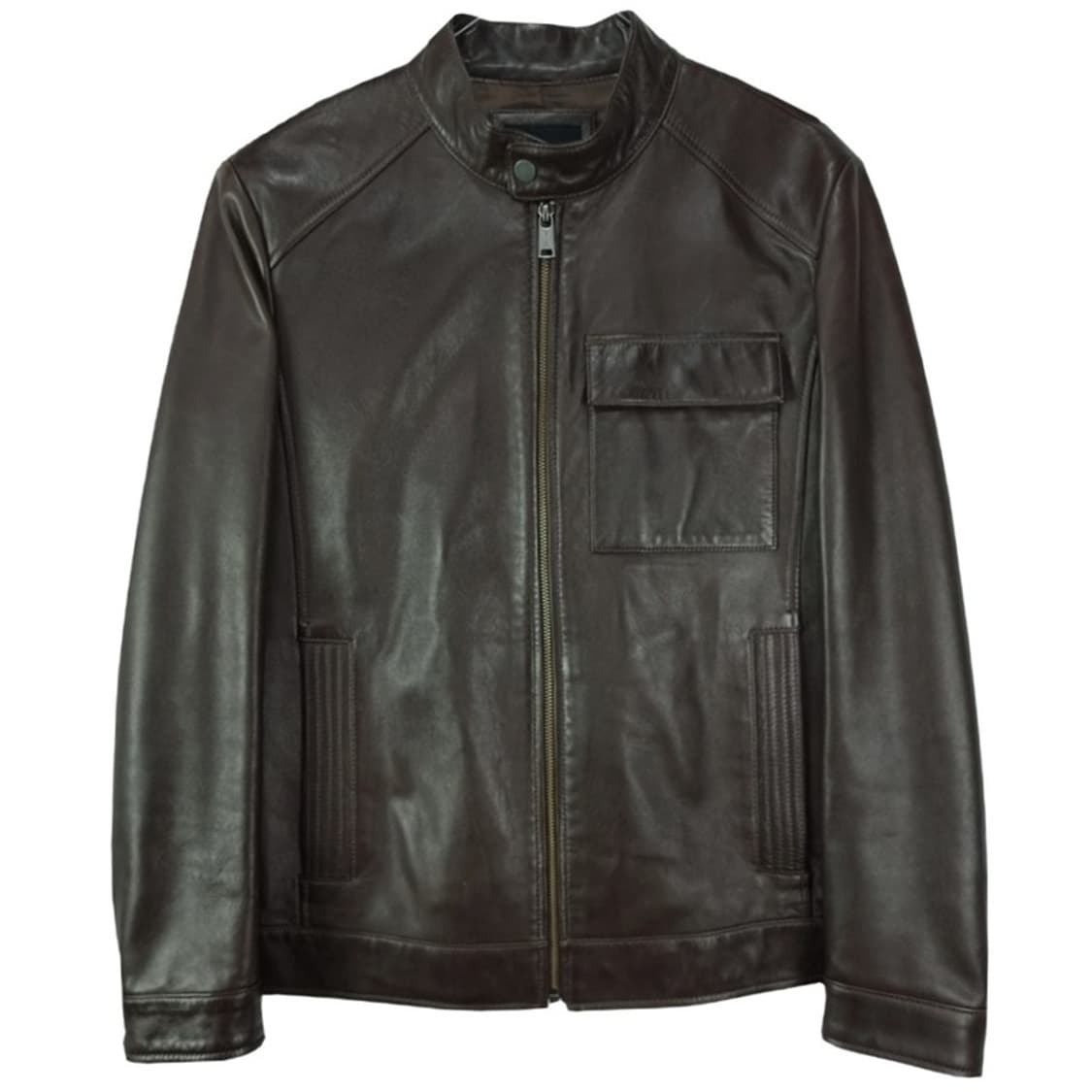 [오야니] 리얼 쉽스킨 양가죽 싱글 집업 레더 자켓 M19582 상품이미지2