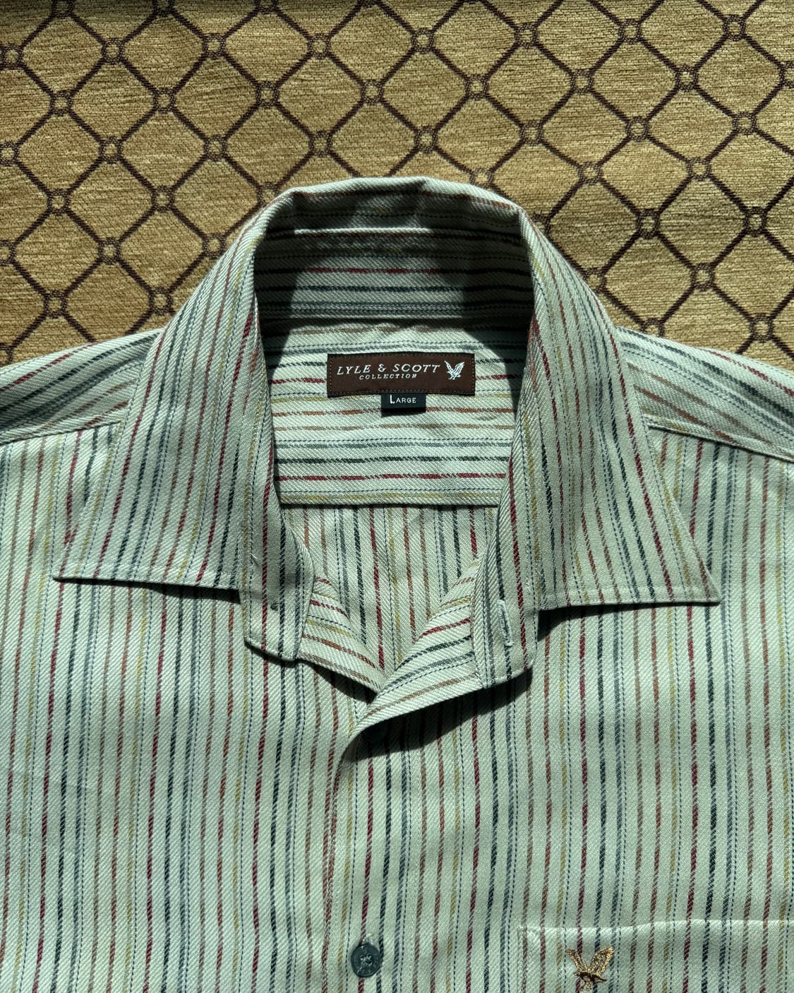 아이보리 빈티지 스트라이프 셔츠 상품이미지1