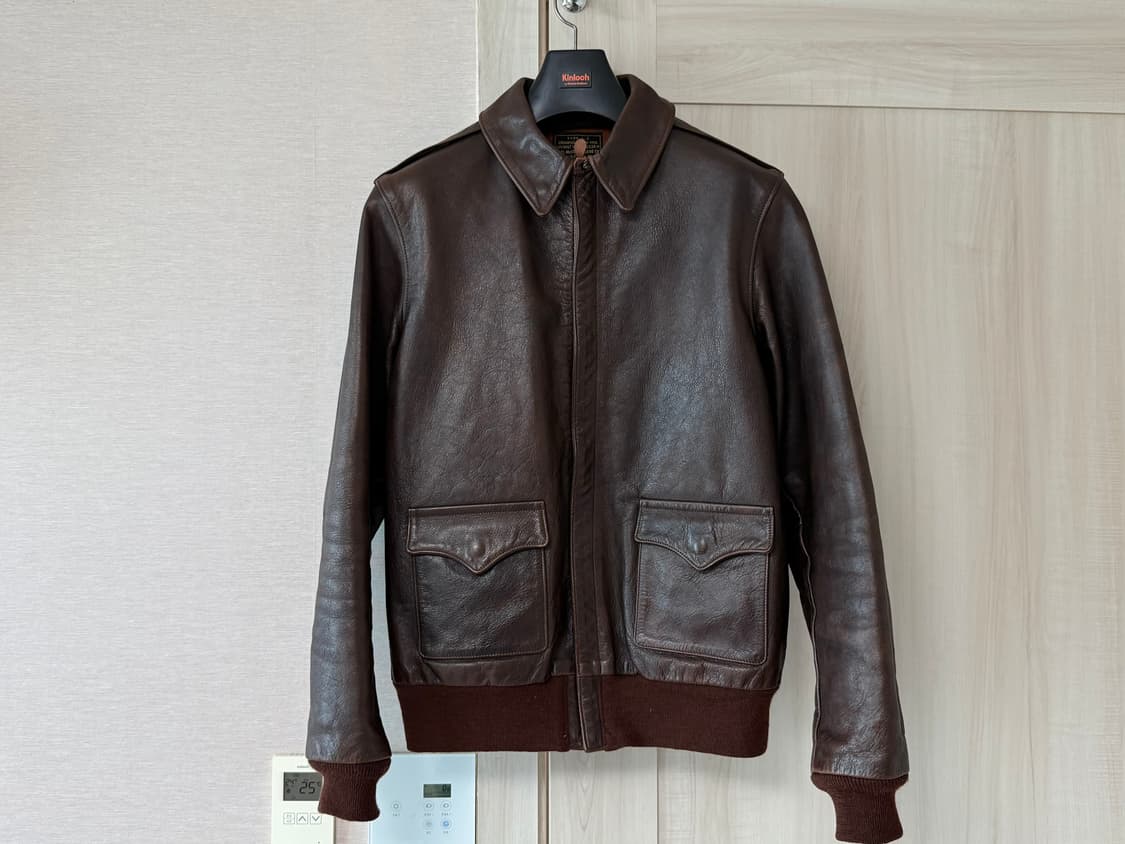 리얼맥코이 A2 씰브라운 색상 호스하이드 가죽자켓 상품이미지1