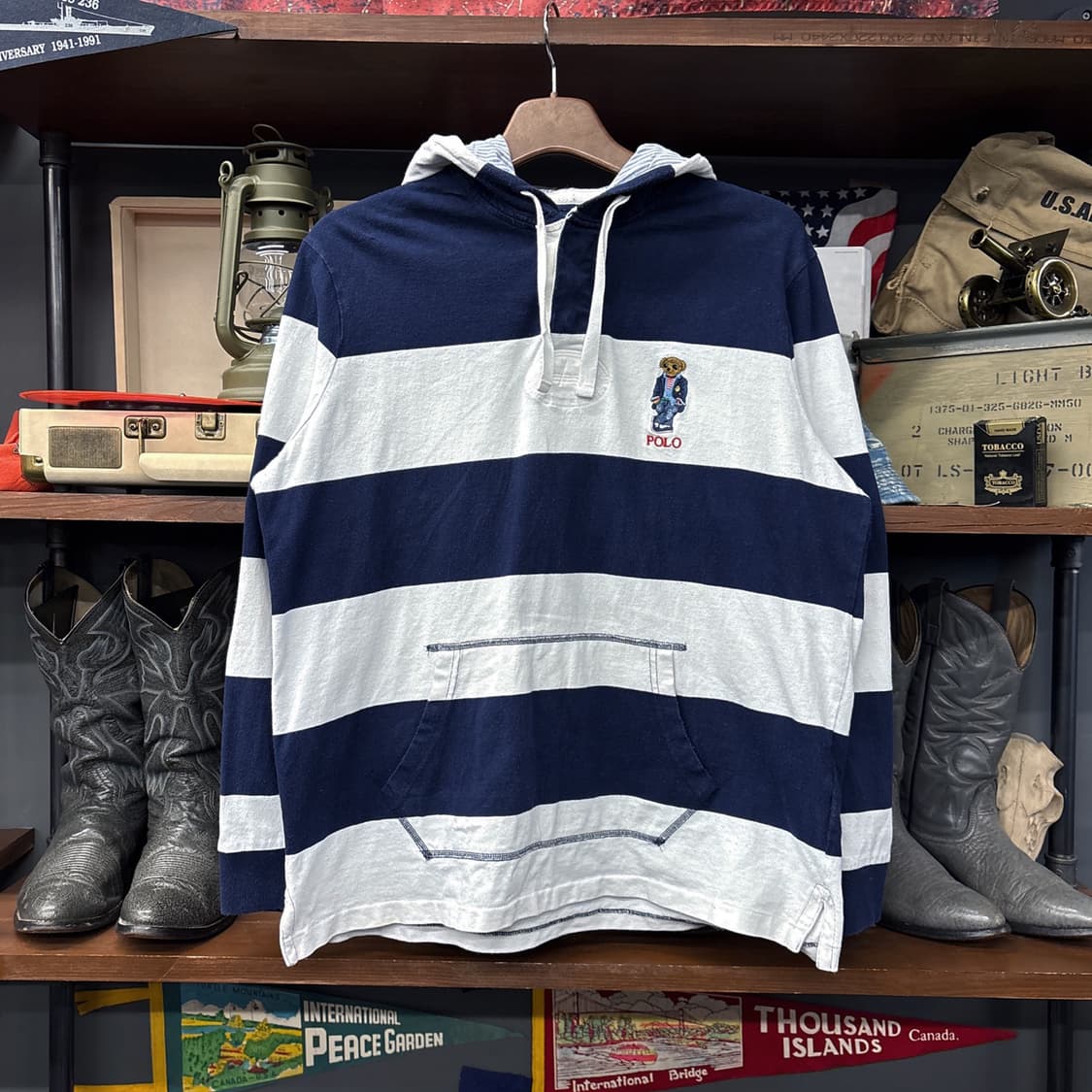 신형라벨 폴로 랄프로렌 폴로베어 자수 코튼 후드티 N931 상품이미지1